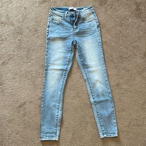 High waist skinny jeans